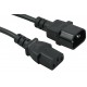 IEC C14 Male - IEC C13 Female Power Extension/Jumper Lead