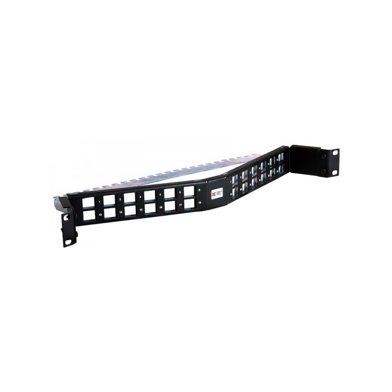 24 Way Unloaded Angled Unloaded Keystone Patch Panel