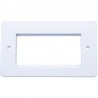 Singlegang Office Style Euro Faceplate