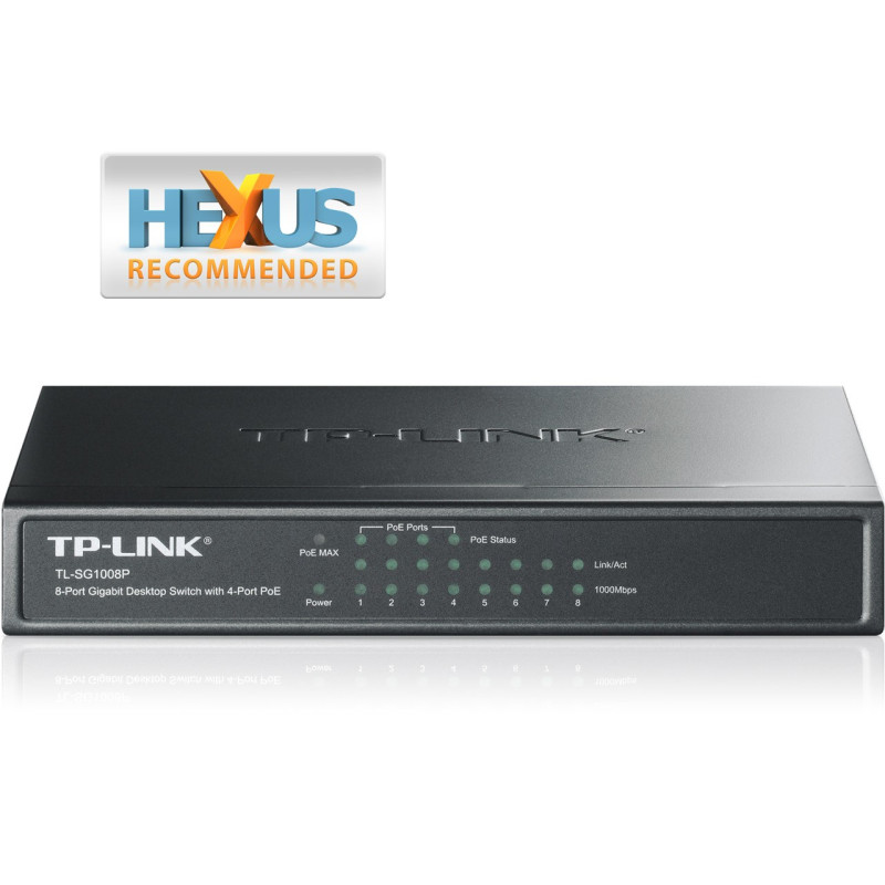 Tp-Link TL-SG1008P 8-Port Gigabit PoE Switch with 4-Port PoE