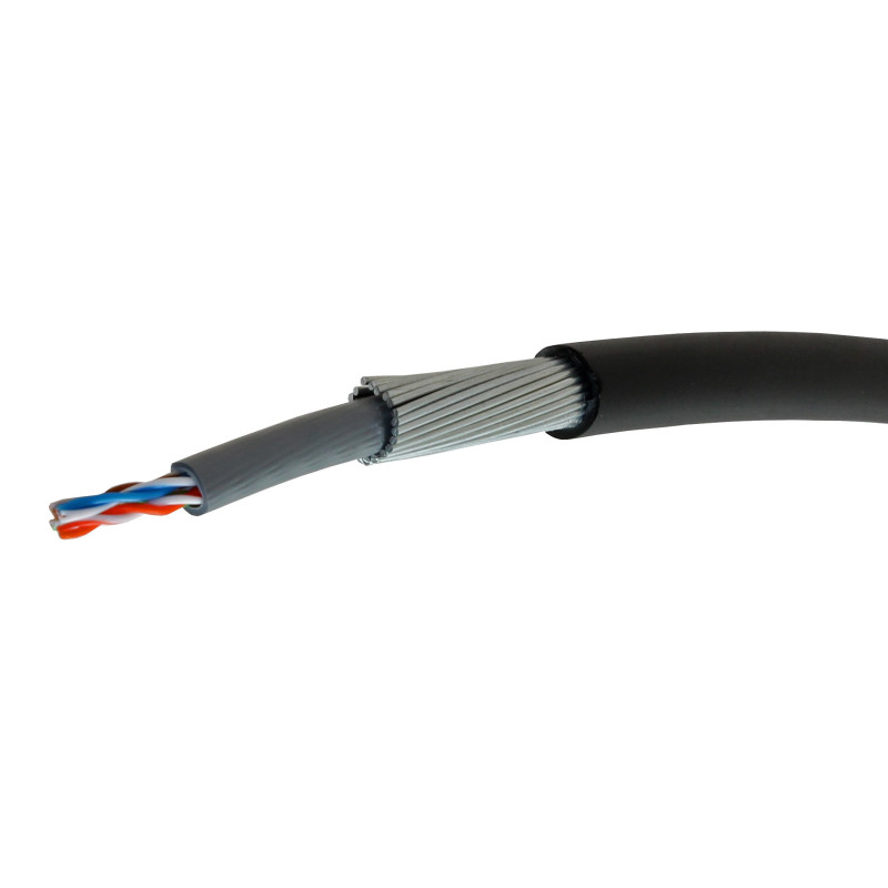 External Armoured Cat5e UTP Solid Cable (Price Per Metre) External Armoured Cat5e UTP Solid Cable (Price Per Metre)