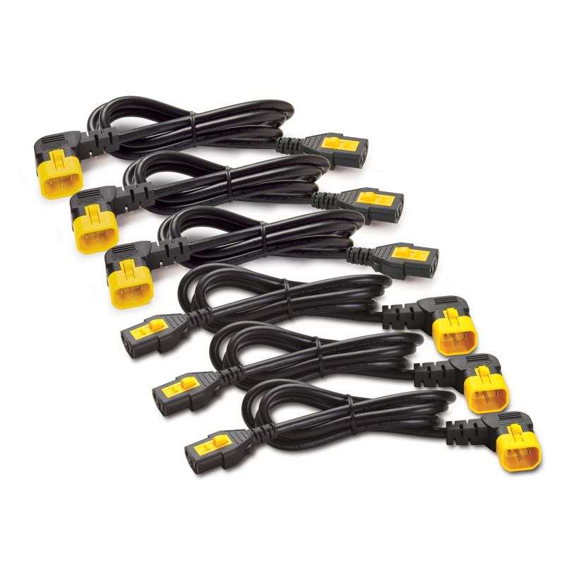 APC AP8702R-WW Power Cord Kit (6 ea), Locking, C13 TO C14 (90 Degree), 0.6m APC AP8702R-WW Power Cord Kit (6 ea), Locking, C13 TO C14 (90 Degree), 0.6m