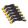 APC AP8704S-WW Power Cord Kit (6 ea), Locking, C13 to C14, 1.2m