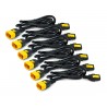 APC AP8706S-WW Power Cord Kit (6 ea), Locking, C13 to C14, 1.8m