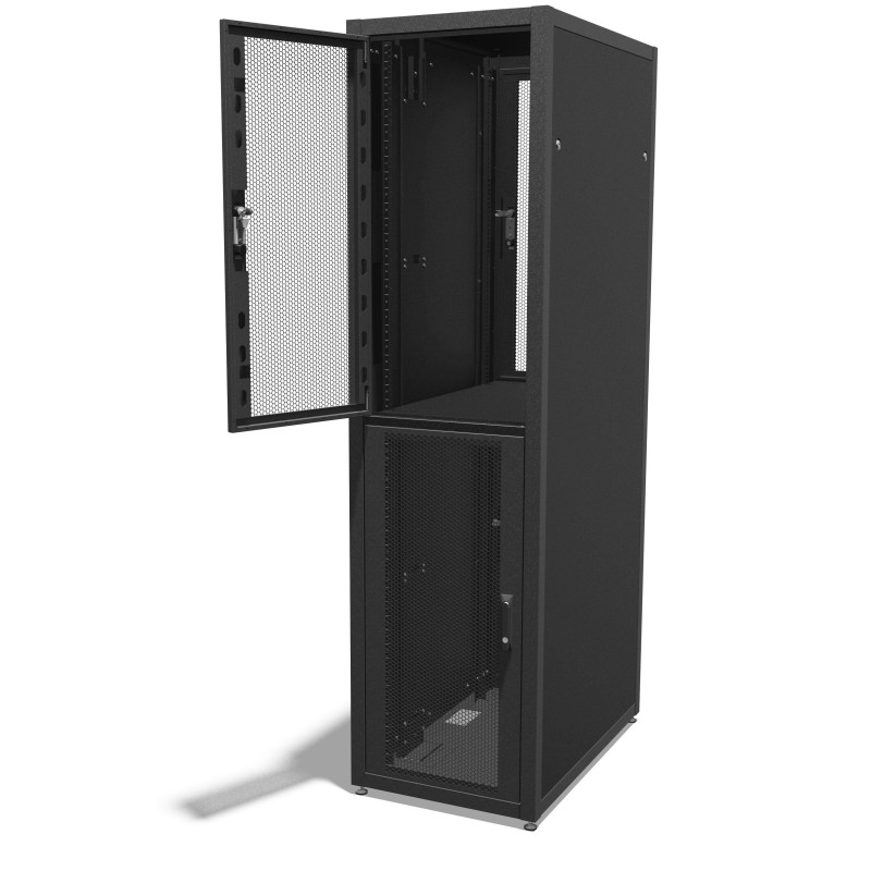 47u 800mm x 1000mm 2 Compartment CoLocation Server Rack | 2 Compartment ...
