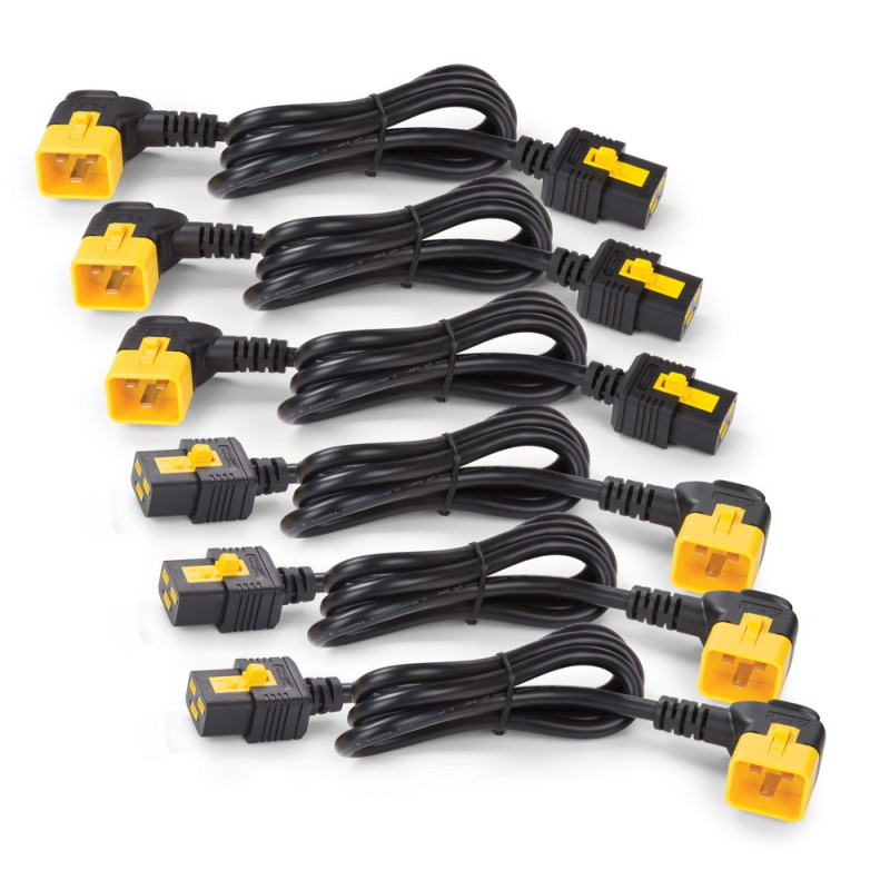 APC AP8712R Power Cord Kit (6 ea), Locking, C19 to C20 (90 Degree), 0.6m APC AP8712R Power Cord Kit (6 ea), Locking, C19 to C20 (90 Degree), 0.6m