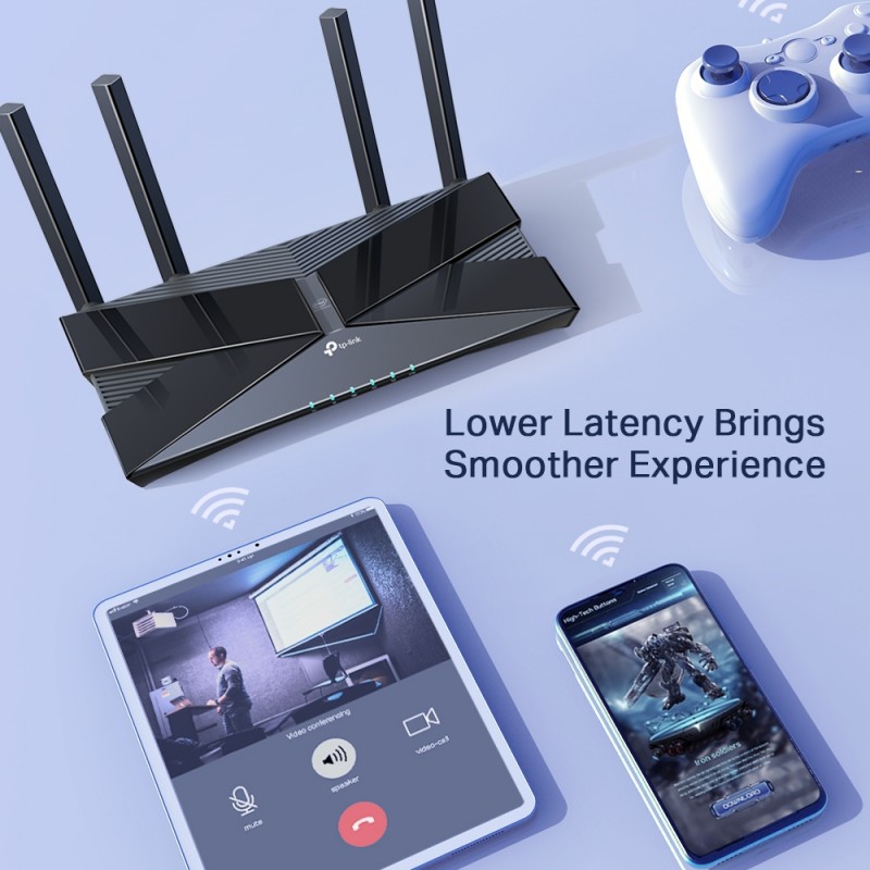 TP-LINK Archer AX50 wireless router Dual-band (2.4 GHz / 5 GHz) Gigabit ...
