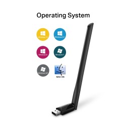 TP-LINK AC600 High Gain Wireless Dual Band USB Adapter WLAN 600 Mbit/s Internal