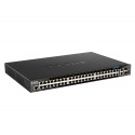 D-Link DGS-1520-52MP network switch Managed L3 10G Ethernet (100/1000/10000) Power over Ethernet (PoE) 1U Black
