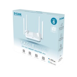 D-Link AX1500 R15 wireless router Gigabit Ethernet Dual-band (2.4 GHz / 5 GHz) White