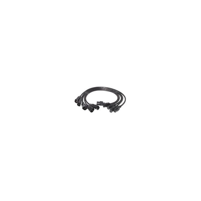 APC AP9890 Power Cord Kit (5 ea), C13 to C14, 0.6m APC AP9890 Power Cord Kit (5 ea), C13 to C14, 0.6m