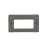 Double Gang Faceplate DDA Grey