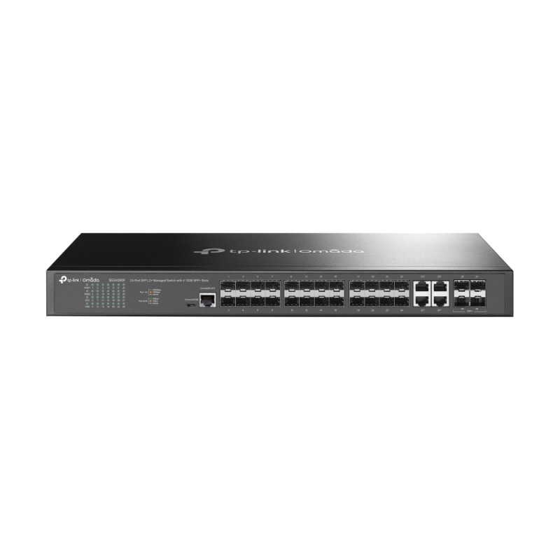 TP-Link Omada 24-Port SFP L2+ Managed Switch with 4 10GE SFP+ Slots TP-Link Omada 24-Port SFP L2+ Managed Switch with 4 10GE SFP+ Slots