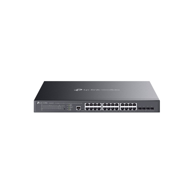 TP-Link Omada SG3428XMPP network switch Managed L2+ Gigabit Ethernet (10/100/1000) Power over Ethernet (PoE) 1U Black TP-Link Omada SG3428XMPP network switch Managed L2+ Gigabit Ethernet (10/100/1000) Power over Ethernet (PoE) 1U Black