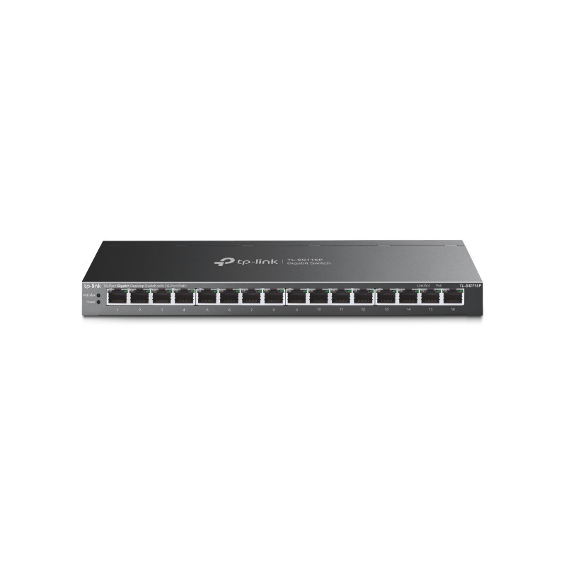 TP-Link 16-Port Gigabit Desktop Switch with 16-Port PoE+ TP-Link 16-Port Gigabit Desktop Switch with 16-Port PoE+