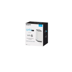 NETGEAR Orbi Pro WiFi 6 Tri-band Mesh System Satelite (SXS80) Tri-band (2.4 GHz / 5 GHz / 5 GHz) Wi-Fi 6 (802.11ax) Grey, White 