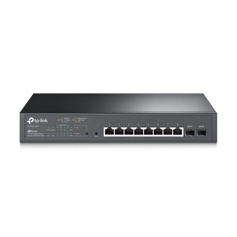 P-Link JetStream 10-Port Gigabit Smart PoE Switch with 8-Port PoE+ P-Link JetStream 10-Port Gigabit Smart PoE Switch with 8-Port PoE+