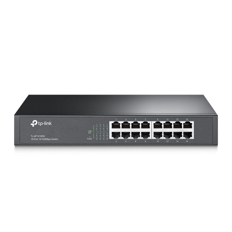 P-Link TL-SF1016DS network switch Unmanaged Fast Ethernet (10/100) 1U Black P-Link TL-SF1016DS network switch Unmanaged Fast Ethernet (10/100) 1U Black