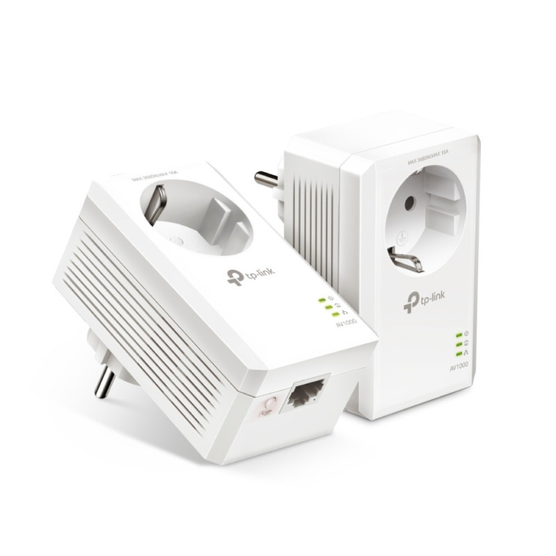 P-Link AV1000 Gigabit Passthrough Powerline Starter Kit P-Link AV1000 Gigabit Passthrough Powerline Starter Kit