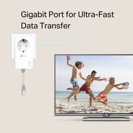 P-Link AV1000 Gigabit Passthrough Powerline Starter Kit