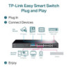 P-Link 28-Port Gigabit Easy Smart Switch with 24-Port PoE+