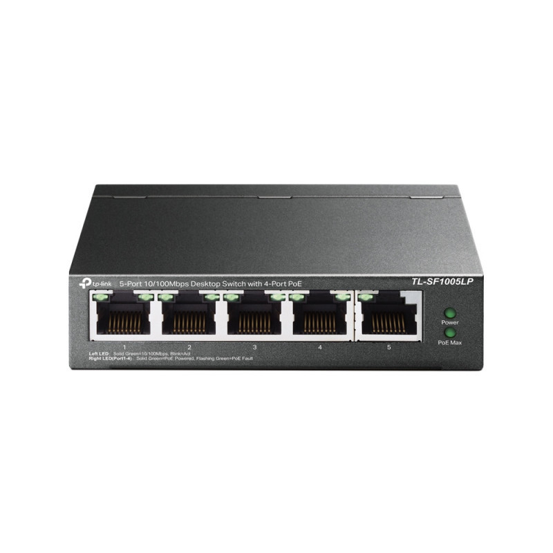 P-Link 5-Port 10/100Mbps Desktop Switch with 4-Port PoE P-Link 5-Port 10/100Mbps Desktop Switch with 4-Port PoE