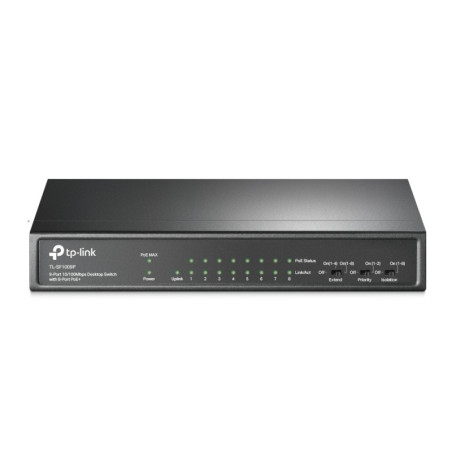 P-Link 9-Port 10/100Mbps Desktop Switch with 8-Port PoE+