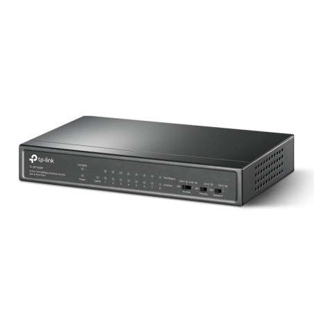 P-Link 9-Port 10/100Mbps Desktop Switch with 8-Port PoE+