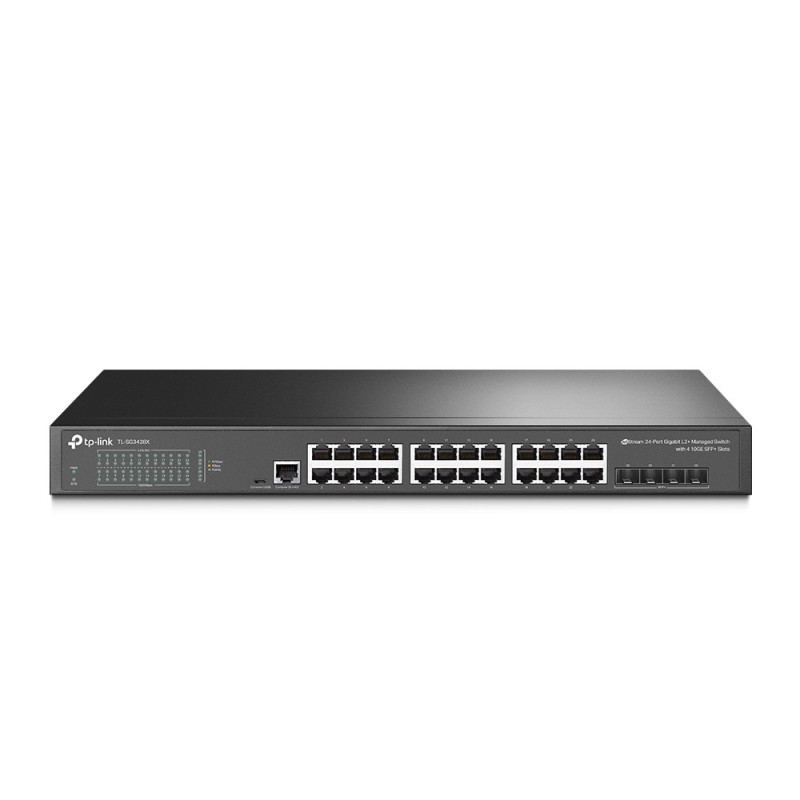 P-Link JetStream 24-Port Gigabit L2+ Managed Switch with 4 10GE SFP+ Slots