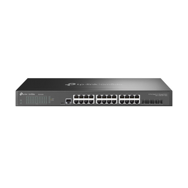 P-Link Omada 24-Port Gigabit L2+ Managed Switch with 4 10GE SFP+ Slots