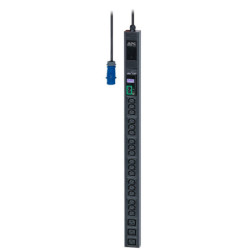 PC Easy Rack PDU, Metered, 0U, 1 Phase, 3.7kW, 230V, 16A, 18 x C13 and 3 x C19 outlets, IEC60309 2P+E inlet