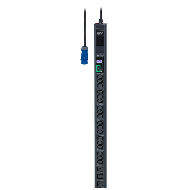 PC Easy Rack PDU, Metered, 0U, 1 Phase, 3.7kW, 230V, 16A, 18 x C13 and 3 x C19 outlets, IEC60309 2P+E inlet