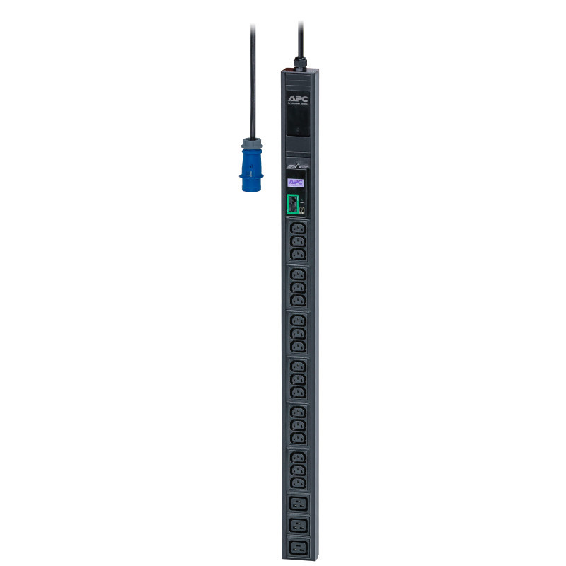 PC Easy Rack PDU, Metered, 0U, 1 Phase, 3.7kW, 230V, 16A, 18 x C13 and 3 x C19 outlets, IEC60309 2P+E inlet PC Easy Rack PDU, Metered, 0U, 1 Phase, 3.7kW, 230V, 16A, 18 x C13 and 3 x C19 outlets, IEC60309 2P+E inlet