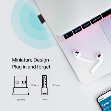 P-Link AC600 Nano Wi-Fi Bluetooth 4.2 USB Adapter