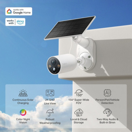 P-Link Smart Wire-Free Security Camera and Solar Panel