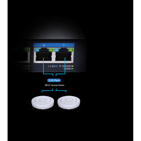 -Link D-Link 7-Port Multi-Gigabit Unmanaged Switch