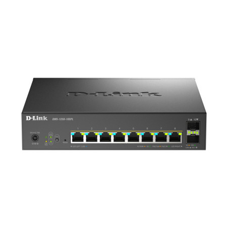 -Link D-Link 10-Port Multi-Gigabit Smart Managed PoE+ Switch including 8 x 2.5G PoE+ Ports