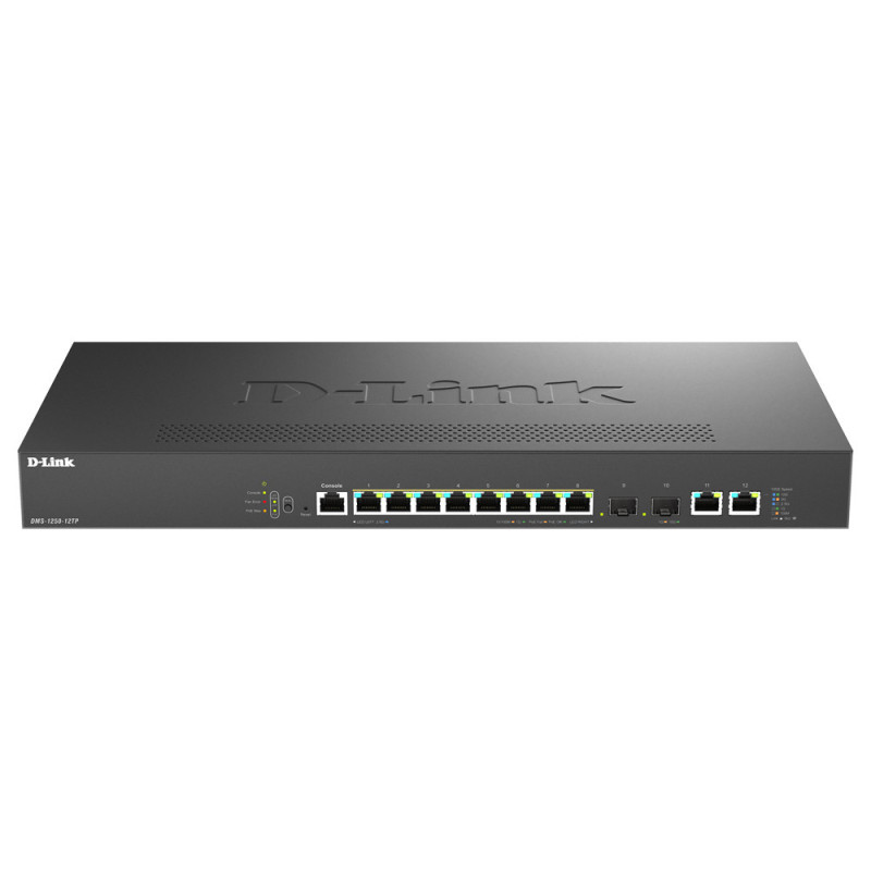 -Link D-Link 12-Port Multi-Gigabit Smart Managed PoE+ Switch including 8 x 2.5G PoE+ Ports