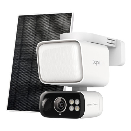 P-Link Solar-Powered Floodlight Pan/Tilt Security Camera Kit