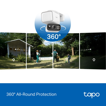 P-Link Solar-Powered Floodlight Pan/Tilt Security Camera Kit