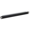 24 Port Thru-Coupler Cat5e UTP RJ45 Patch Panel