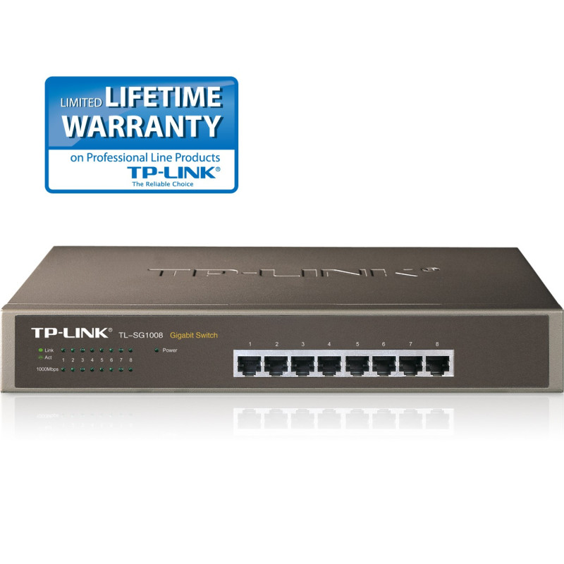 TP-LINK TL-SG1008 8 Port GIgabit Switch TP-LINK TL-SG1008 8 Port GIgabit Switch