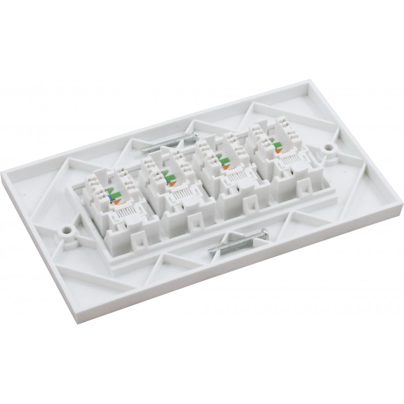 Cat6 UTP RJ45 Modules with Faceplate Cat6 Modules & Outlets