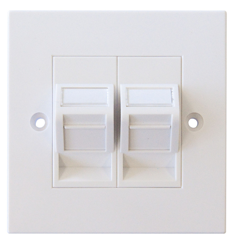 Cat5e UTP Keystone Loaded Faceplates Cat5e UTP Keystone Loaded Faceplates