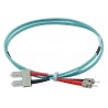 ST - SC Multimode Duplex Fibre Patch Leads
