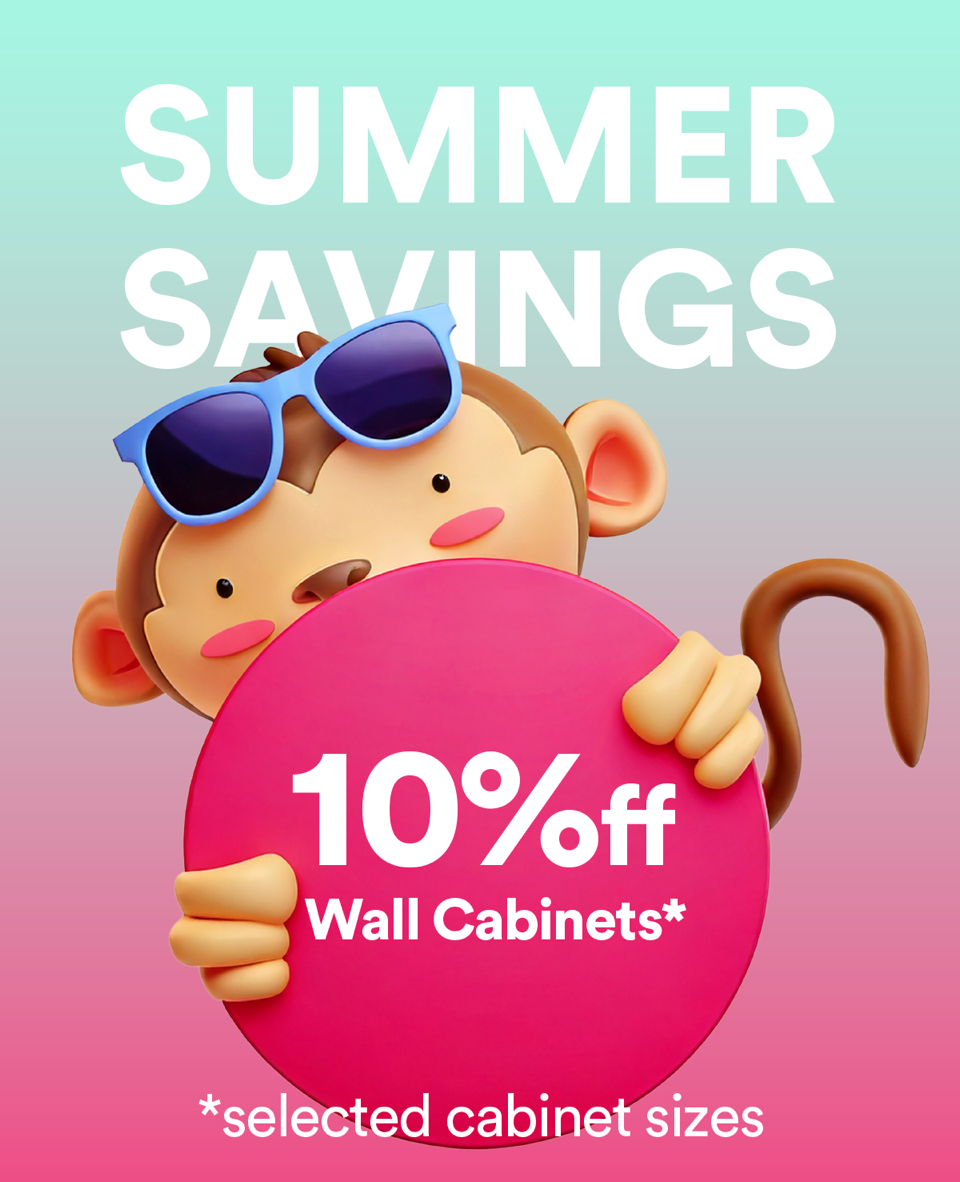 10% off selected wall cabinets